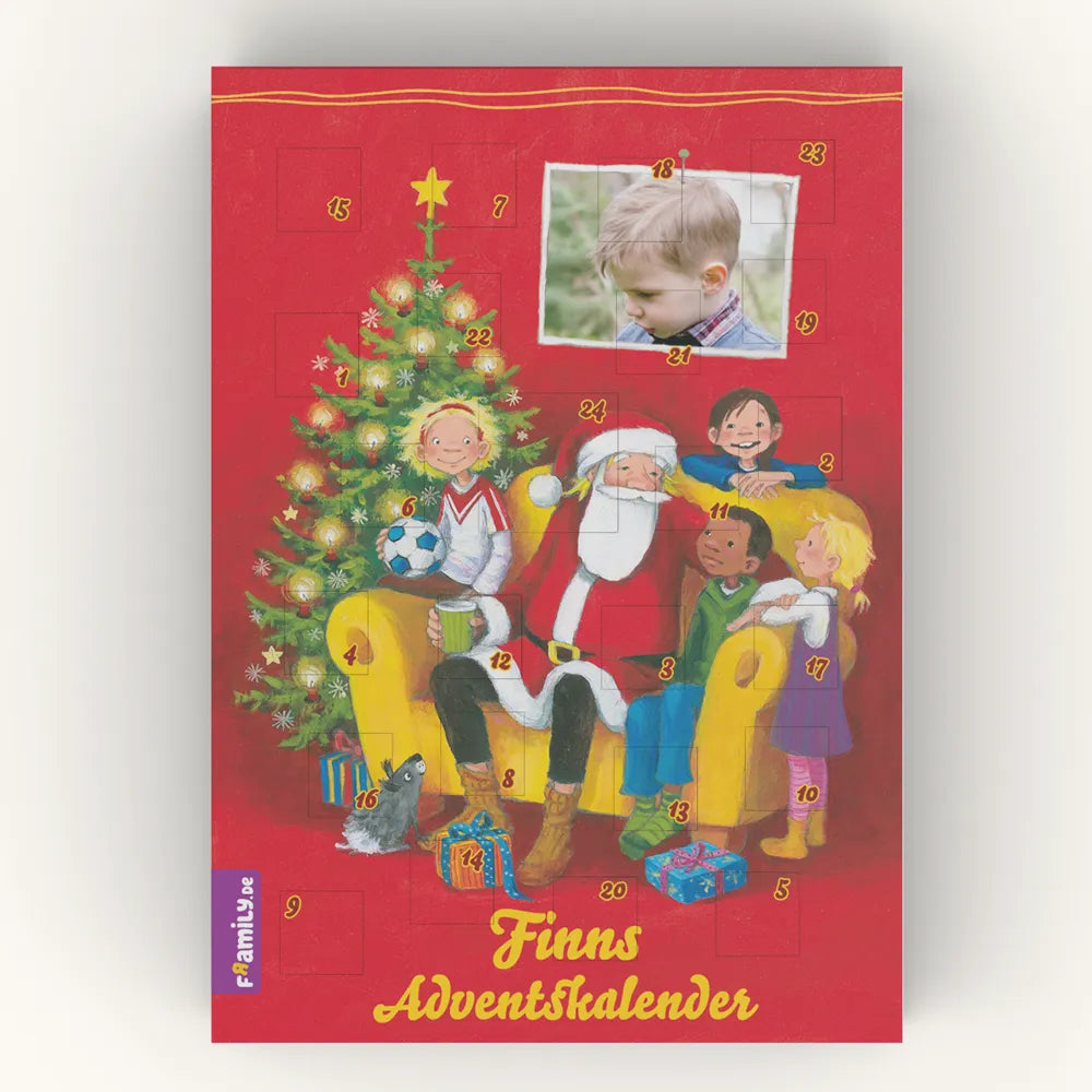 Personalisierter Adventskalender Weihnachtsmann
