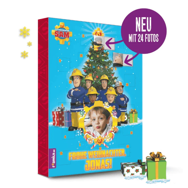 Cover Adventskalender Feuerwehrmann Sam - mit 24 Fotos