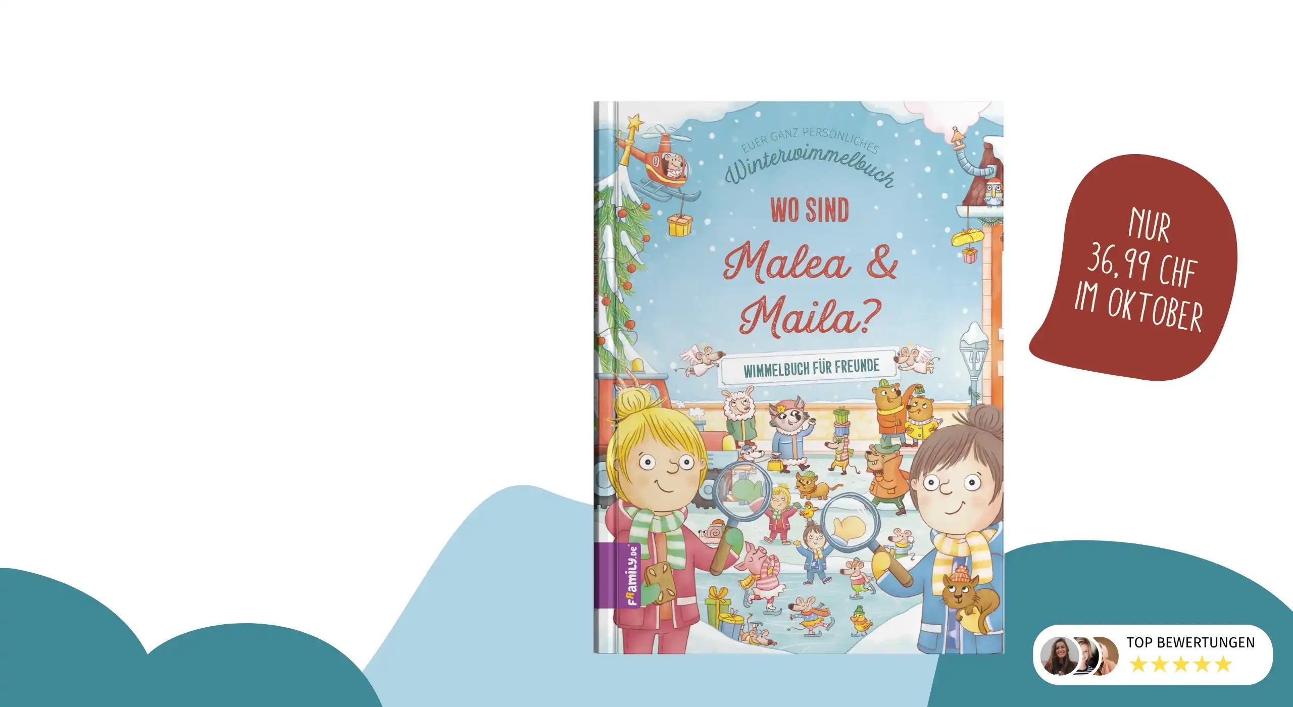 Buch des Monats Oktober: Winterwimmelbuch für Geschwister und Freunde - jetzt nur 36,99 CHF im Oktober