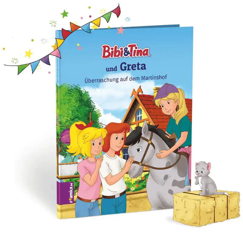 Buchcover Bibi und Tina und Greta - Überraschung auf dem Martinshof