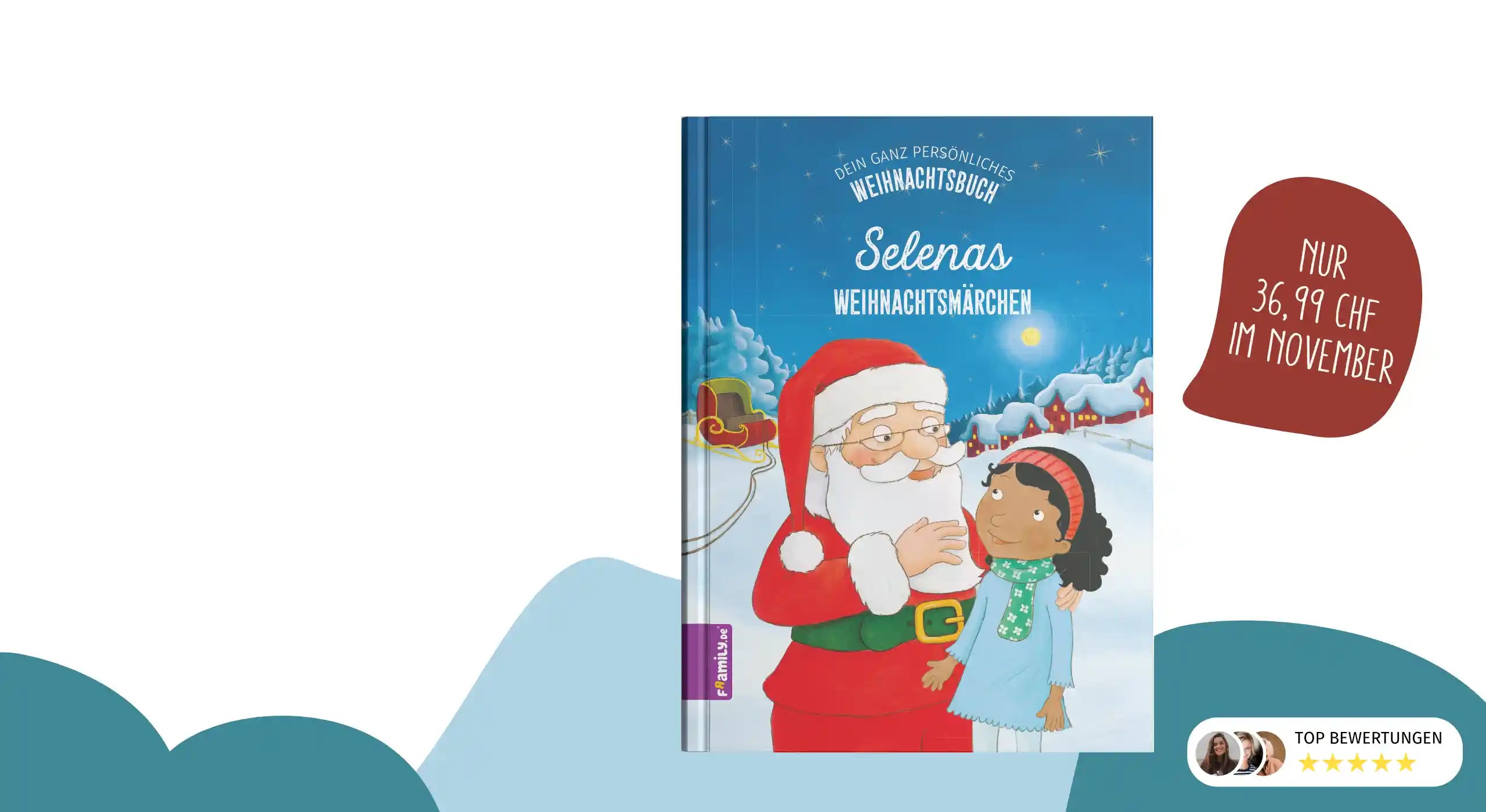 Buch des Monats November: Personalisiertes Weihnachtsmärchen für 36,99 CHF