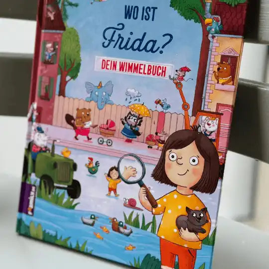 Buchcover vom Wimmelbuch Wo ist Frida?