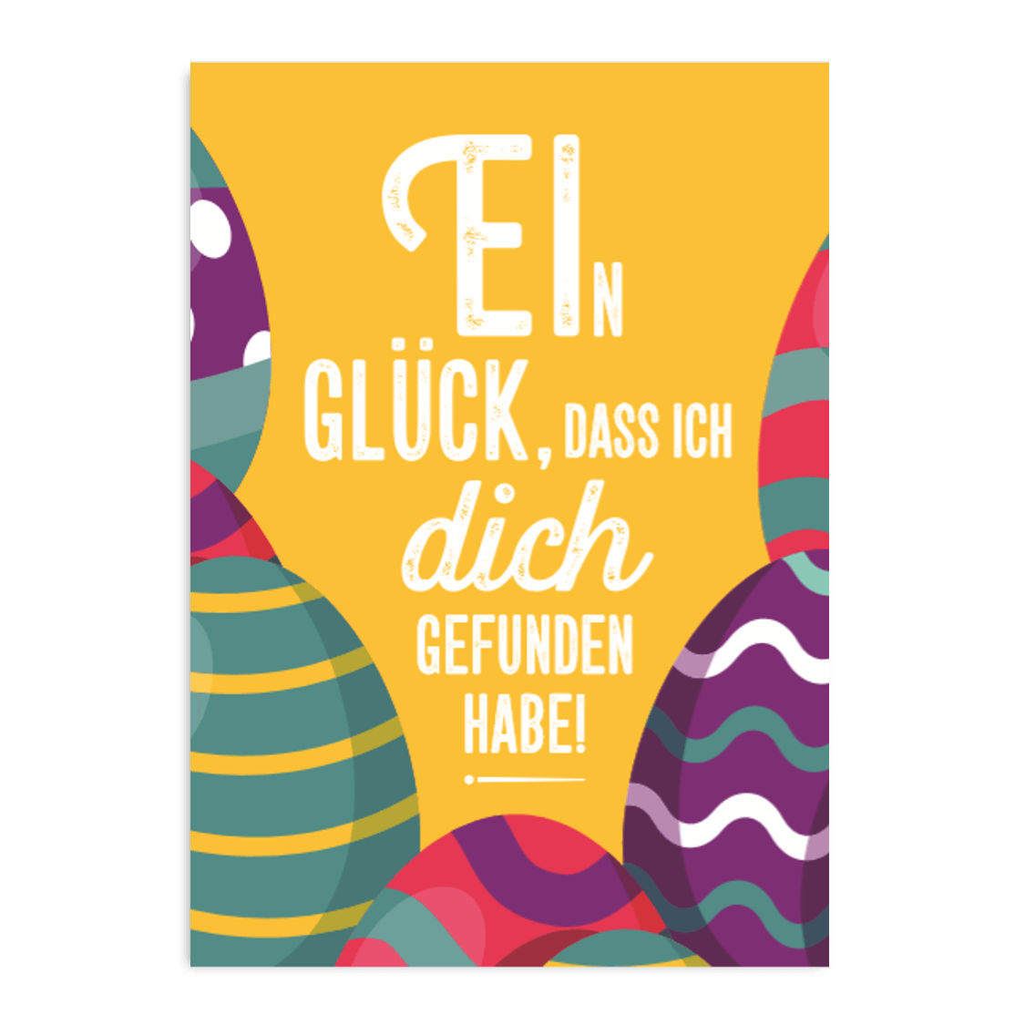 Grußkarte "Ein Glück"