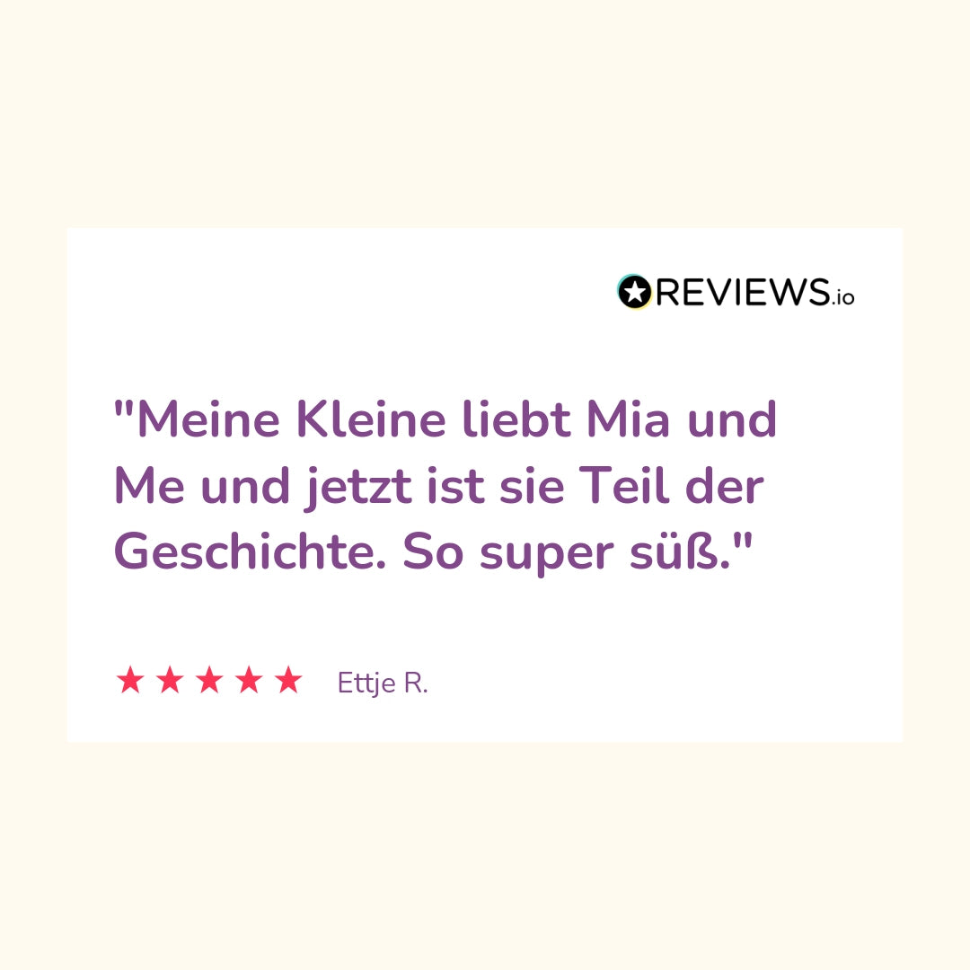 Produktbewertung: "Meine kleine liebt Mia und Me und jetzt ist sie Teil der Geschichte. So super suess"