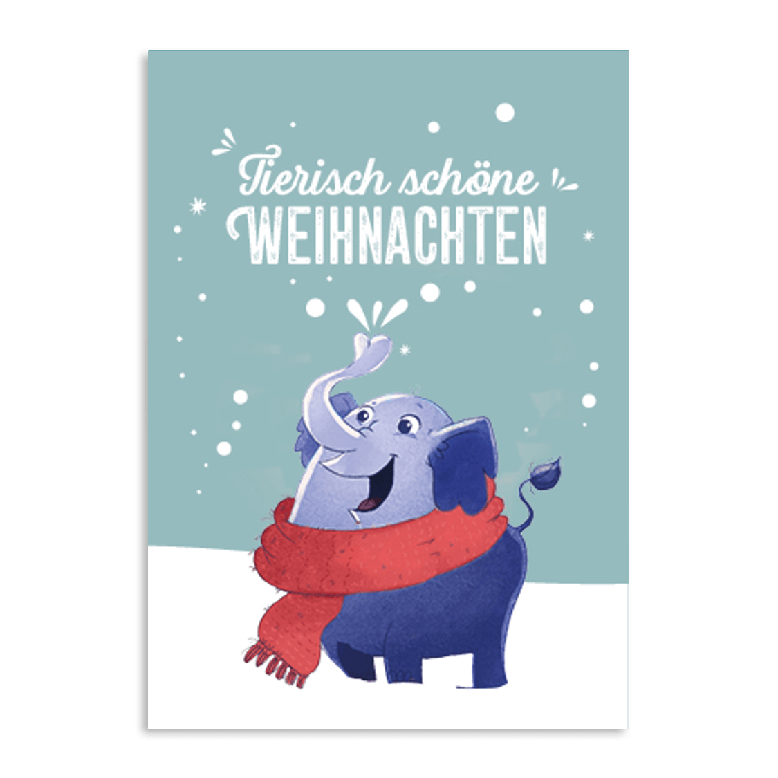 Grußkarte "Tierisch schöne Weihnachten!"